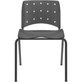 SILLA FIJA SLIM  ERGOPLAX NEGRO