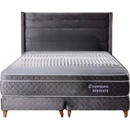 Sommier Superspuma Renovate 200X200 GRIS Cabecera KSRN20GR