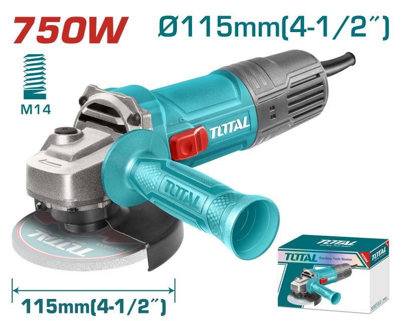 AMOLADORA TOTAL 750W 115MM