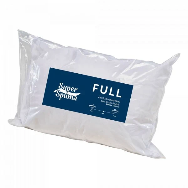 ALMOHADA SSPUMA FULL RELLENA 45*65 BLANCA