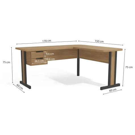 ESCRITORIO KAPPESBERG KIT OFFICE 1170 ITAPUA