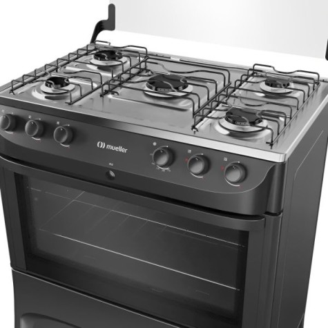 COCINA A GAZ 5H MUELLER FRATELLO MFI5BB NEGRO