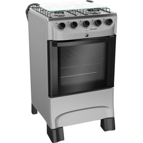 COCINA A GAZ 4H MUELLER MFI4BA TITANIO - MODERATTO