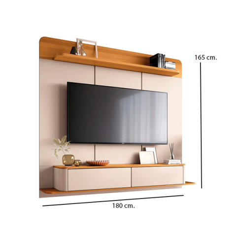 PANEL HOME SUSPENSO MAX 1.8 CASTAÑO OFF WHITE C*SOPORTE