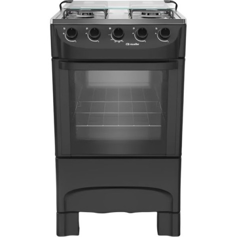 COCINA A GAZ 4H MUELLER MFI4BA NEGRO - MODERATTO