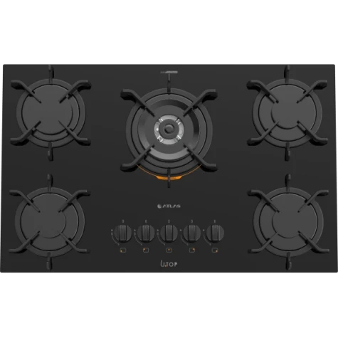 COCINA A GAZ 5H ANAFE ATLAS COOKTOP GLASS