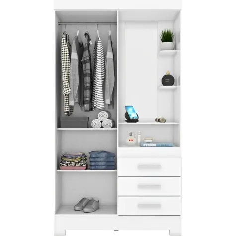 ROPERO 2P BRIZ B64 3G BLANCO