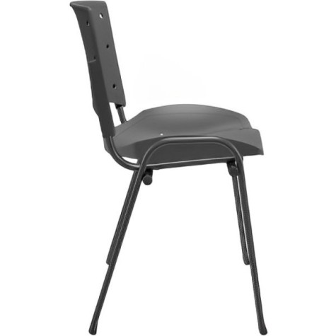 SILLA FIJA SLIM  ERGOPLAX NEGRO