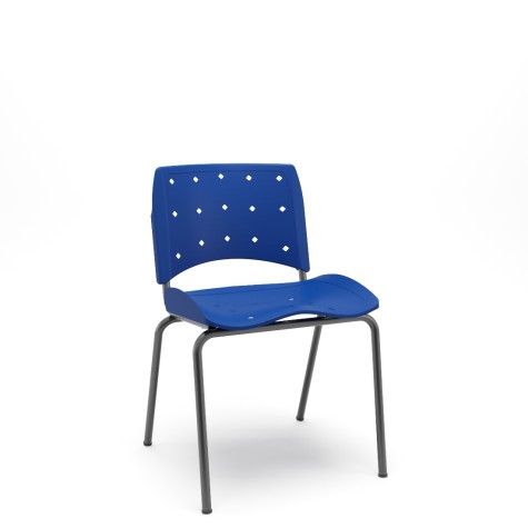 SILLA FIJA SLIM ERGOPLAX AZUL
