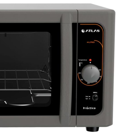 HORNO ELECTRICO ATLAS PRACTICO 44L TITANIO