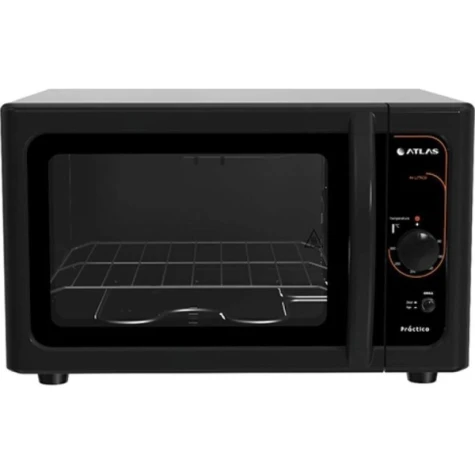 HORNO ELECTRICO ATLAS PRACTICO 44L NEGRO