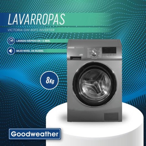 LAVARROPA AUTOMATICO GOODWEATHER GW-80FS VICTORIA 8K