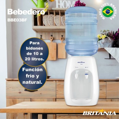 BEBEDERO MESA BRITANIA AQUA BBEO3BF BLANCO