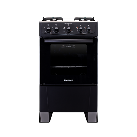 COCINA A GAZ 4H ATLAS COLISEUM PLUS NEGRO
