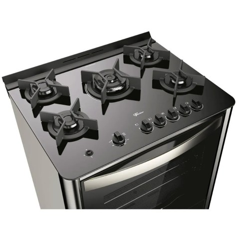 COCINA A GAZ 5H FISCHER GRAN CHEFF SILVER