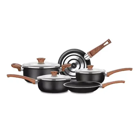 CONJUNTO OLLA MTA CERAMICA 5P NEGRO