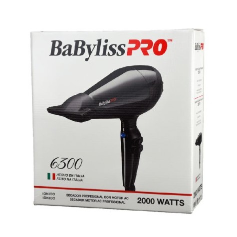 Secador de Pelo BaBylissPro Iónico B6300UZ 2000 W 220v - Negro