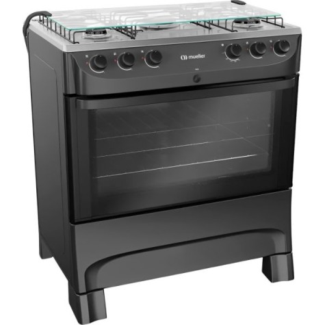 COCINA A GAZ 5H MUELLER FRATELLO MFI5BB NEGRO