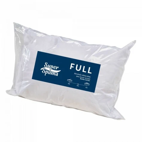 ALMOHADA SSPUMA FULL RELLENA 45*65 BLANCA