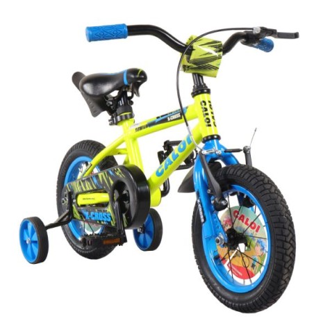 BICICLETA 12 CALOI X-CROSS AMARILLO NEGRO