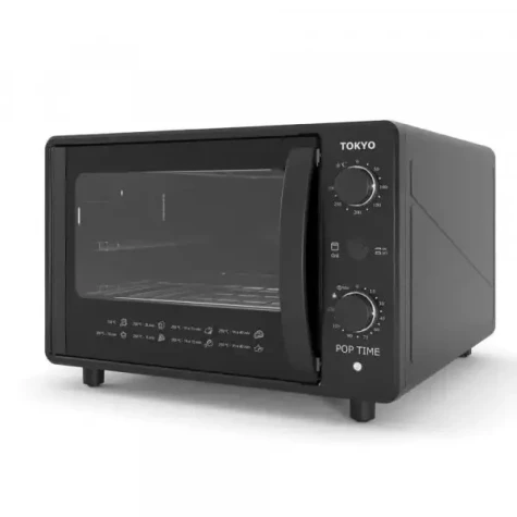 HORNO ELECTRICO TOKYO POP TIMER NEGRO 45L