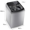 Lavarropas Electrolux LS14Q Automatico Carga Superios 14KG GRIS