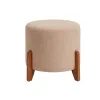 PUFF LC C*PATA DE MADERA BEIGE