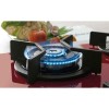 COCINA A GAZ 5H ANAFE FISCHER TRIPLELLAMA ROJO