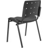 SILLA FIJA SLIM  ERGOPLAX NEGRO