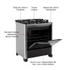 COCINA A GAZ 5H FISCHER GRAN CHEFF C/GRILL