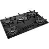 COCINA A GAZ 5H ANAFE MUELLER TRIPLE NEGRO