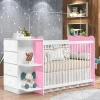 CUNA - COMODA NEW HAPPY BL/ROSA