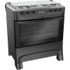 COCINA A GAZ 5H MUELLER FRATELLO MFI5BB NEGRO