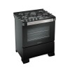 COCINA A GAZ 5H MUELLER DECORATTO VETRO GOURMET NEGRO