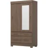 ROPERO 2P BRIZ B25 CORREDIZO C*ESPEJO CAST OFF WHITE